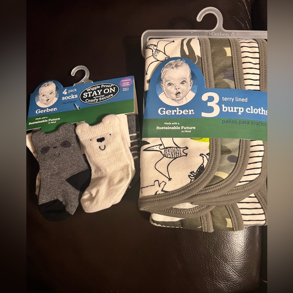 Gerber Baby Bundle and NWT NUBY Teether